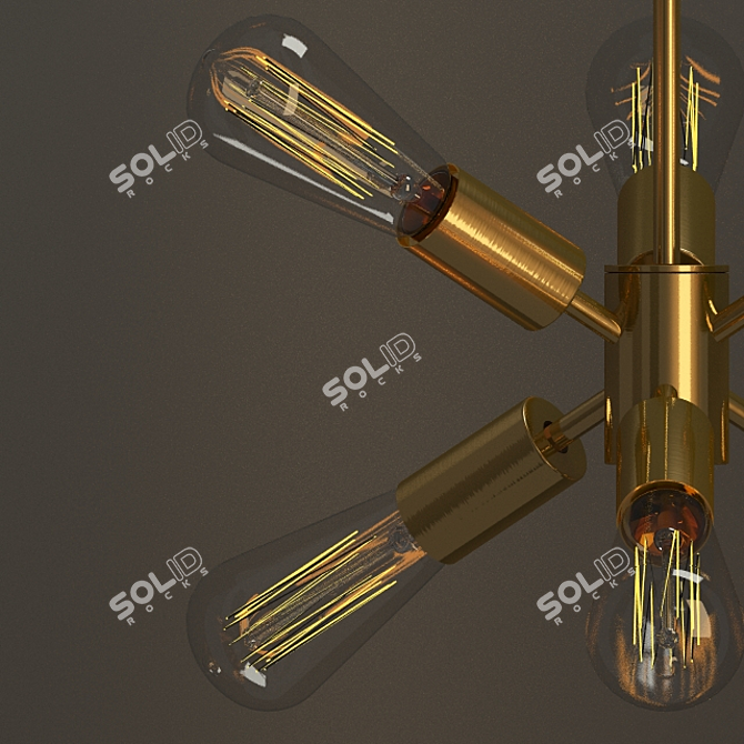 Contemporary Mobile Chandelier 3D model image 3