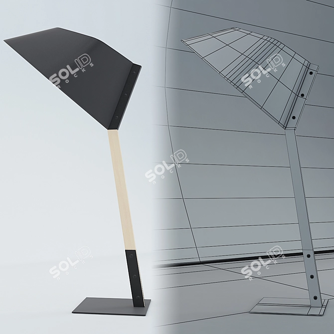 Modern Floor Lamp 80x95x188 cm 3D model image 2