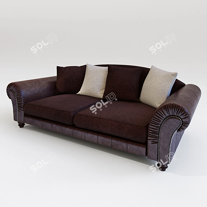 Tetrad Sofa: Elegant Comfort for Your Home 3D model image 1