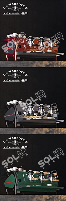 Italian Craftsmanship and Precision: LaMarzocco Strada Eclipse 3D model image 1