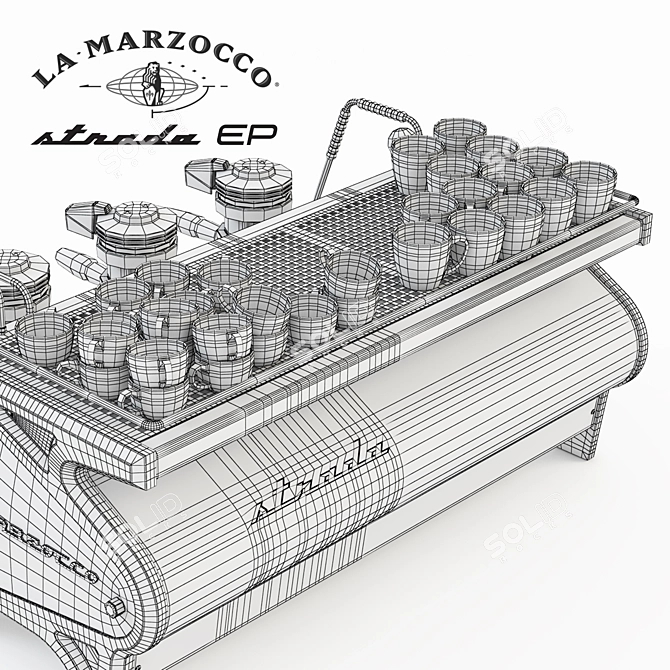 Italian Craftsmanship and Precision: LaMarzocco Strada Eclipse 3D model image 3