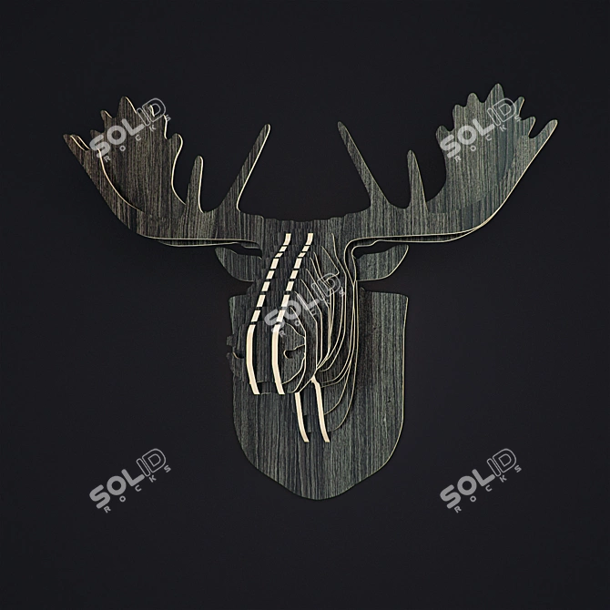 Nordic Animal Wall Crafts 3D model image 2