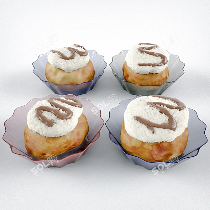 Creamy Delight Custard 3D model image 1