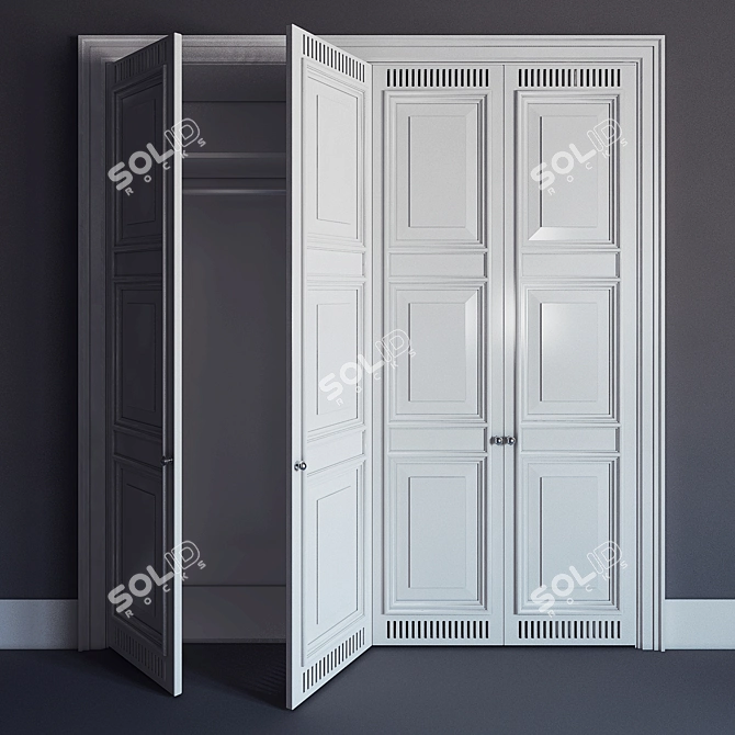 MaxFit Built-in Closet 3D model image 2