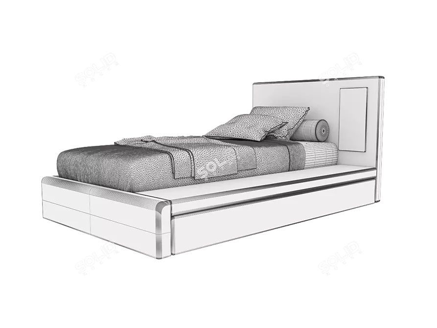 Twils Sketch 3D Bed | 2160x1300x980mm 3D model image 2