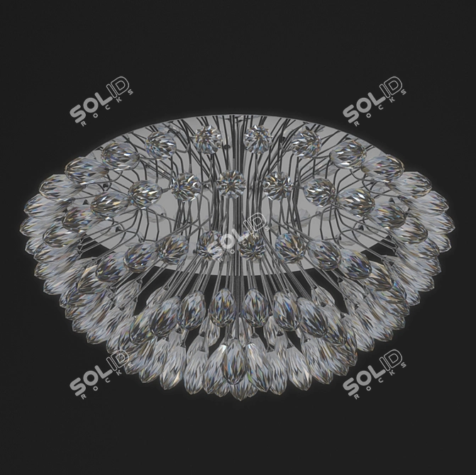 Chiaro Crystal Ceiling Chandelier 3D model image 1