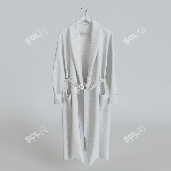 Cozy Shoulder Strap Bathrobe (3 Color Options) 3D model image 2