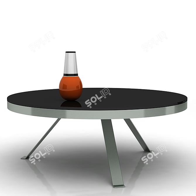 Sleek Scandinavian Coffee Table 3D model image 1