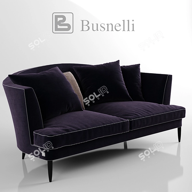 Luxury Busnelli Tresor Sofa 3D model image 1