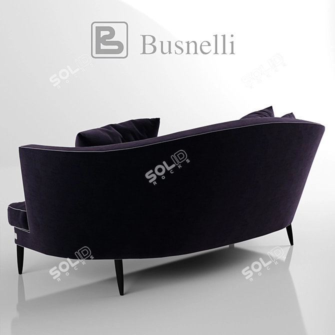 Luxury Busnelli Tresor Sofa 3D model image 2