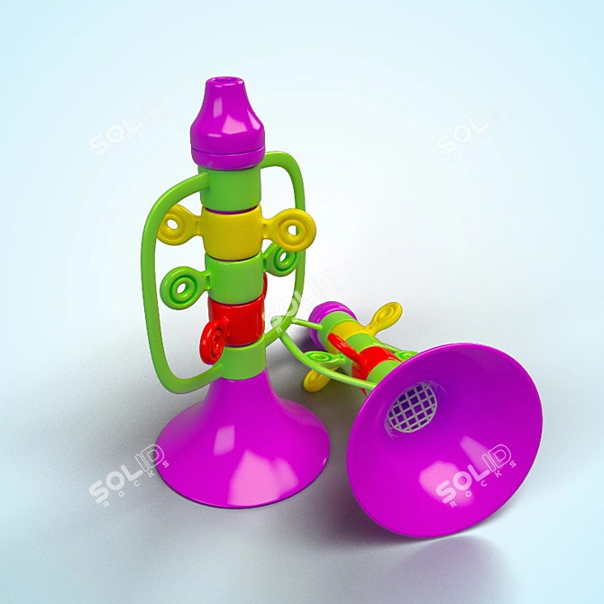 Little Toot: Child's Whistle 3D model image 1