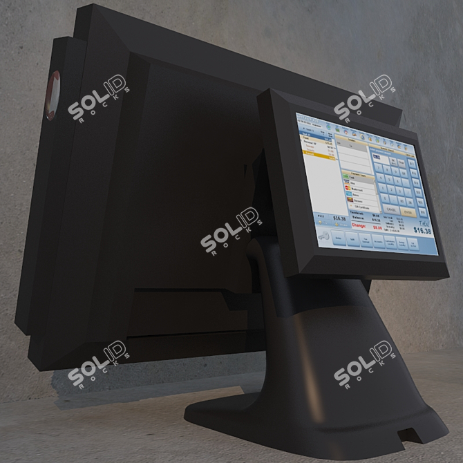 R3310 POS: Sleek and Powerful 3D model image 2