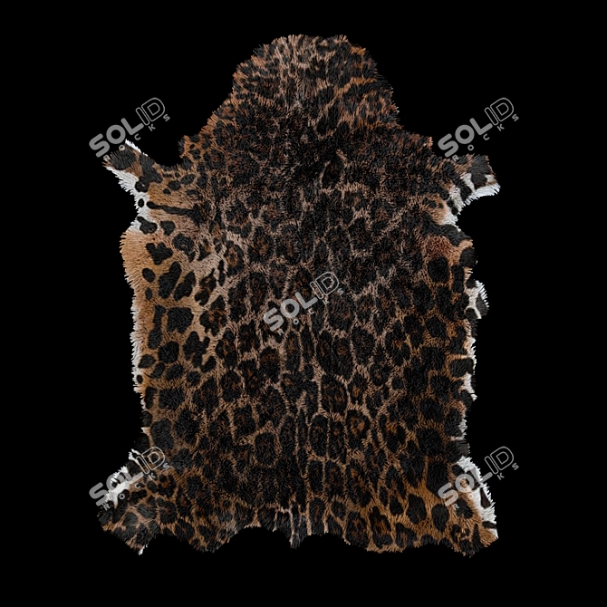 Geometric Wool Fur Animal Skin 3D model image 2