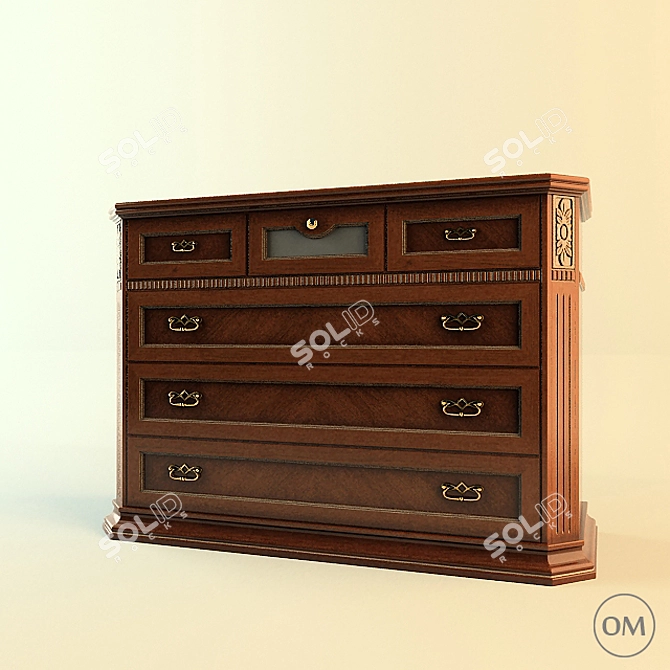 Italian Style: Bristol  Chest of Drawers 3D model image 1