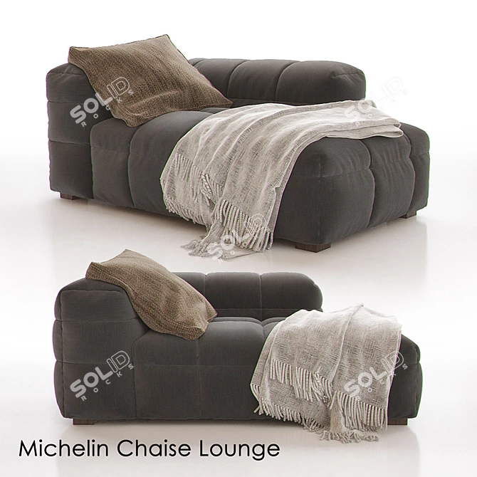 Michelin Chaise Lounge: Sleek Design by Arik Ben Simhon 3D model image 1