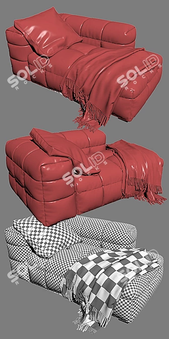 Michelin Chaise Lounge: Sleek Design by Arik Ben Simhon 3D model image 3