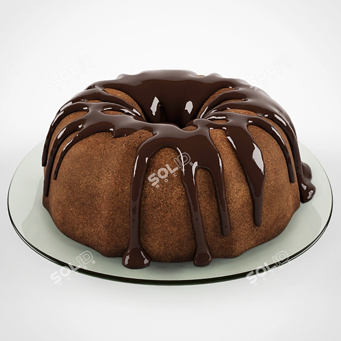 Glossy Delight: Cake Glaze 3D model image 1