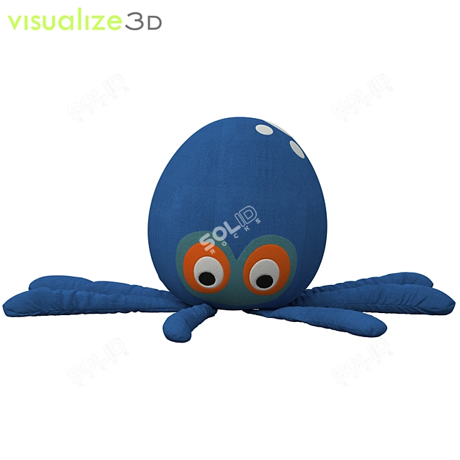 Oceanic Octo Cushion 3D model image 1