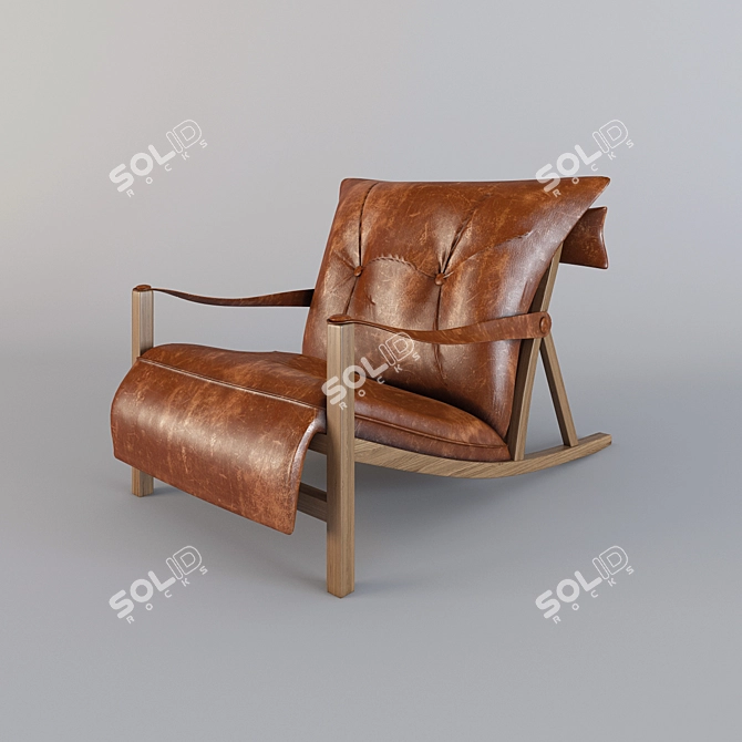 Leather Armchair 3D model image 1