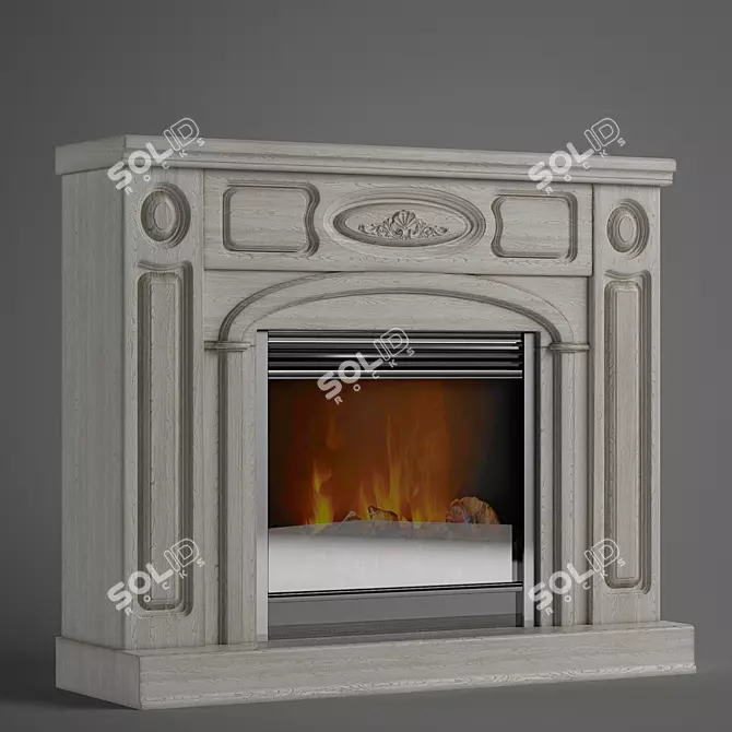 Elegant Fire Charm: Dimplex Florance 3D model image 1