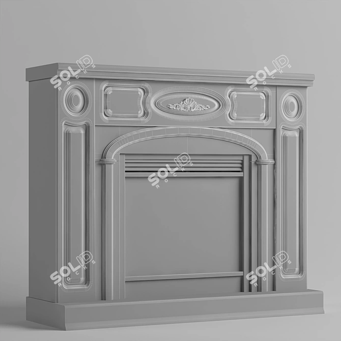 Elegant Fire Charm: Dimplex Florance 3D model image 2