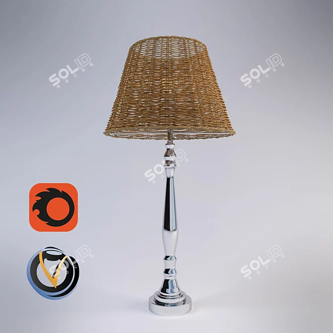 Elegant "Sabrina" Table Lamp 3D model image 1