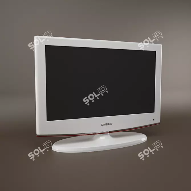 Title (English): Samsung White TV 3D model image 1