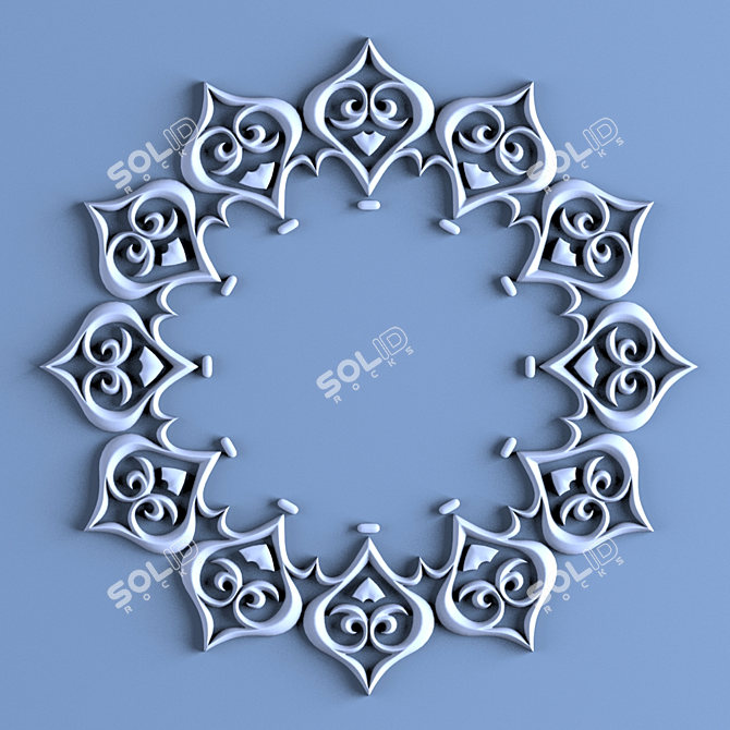 3D Decorative Panel 3D model image 1