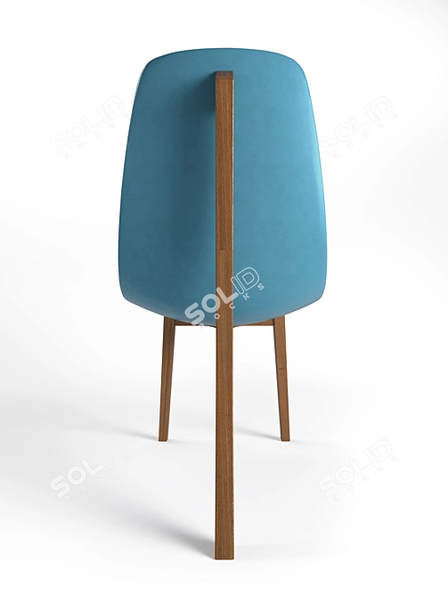 Floating Blue Lounge Chair 3D model image 3
