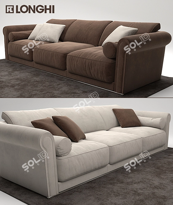 Lovely Longhi Loveluxe Sofa 3D model image 1