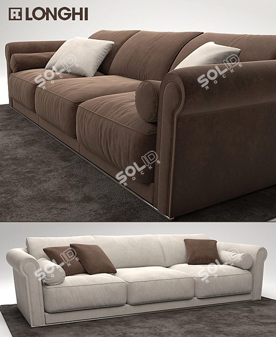 Lovely Longhi Loveluxe Sofa 3D model image 2