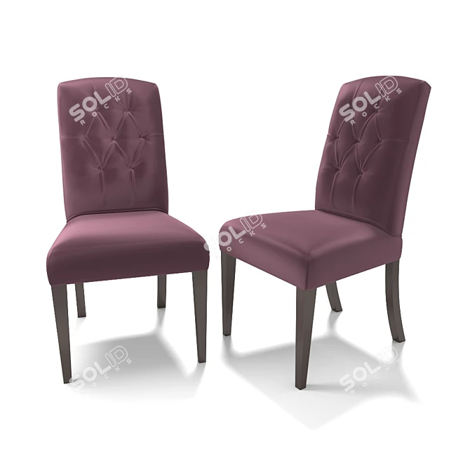 Eaton-C Upholstered Chair: Elegant Design 3D model image 3
