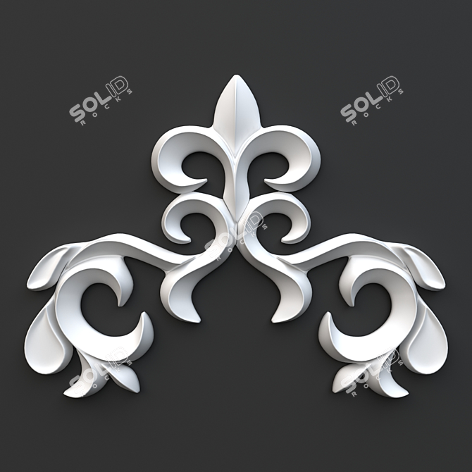 Kazakh Traditional Ornament 3D model image 1