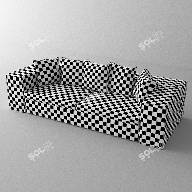 Springfield Sofa: Comfort Redefined 3D model image 2