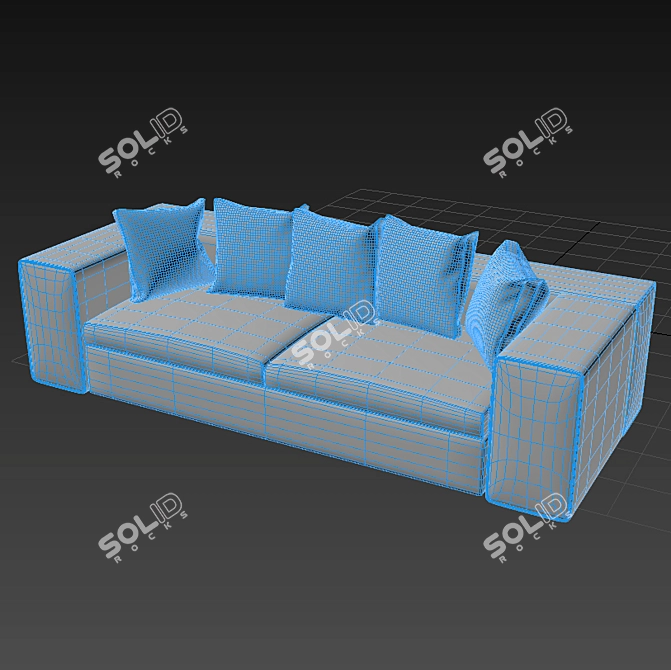 Springfield Sofa: Comfort Redefined 3D model image 3