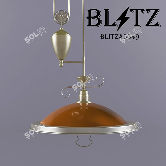 Bronze Metal Ceiling Pendant - BLITZ 3D model image 1