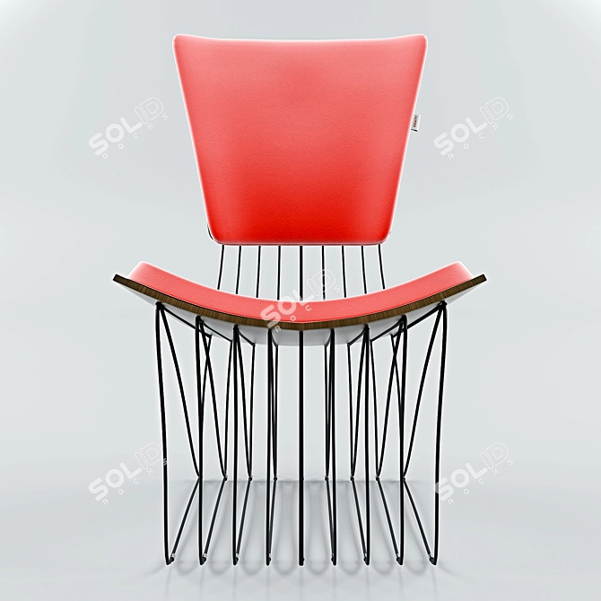 KKATY Lounge Chair - Sleek and Cozy Seating Option 3D model image 2