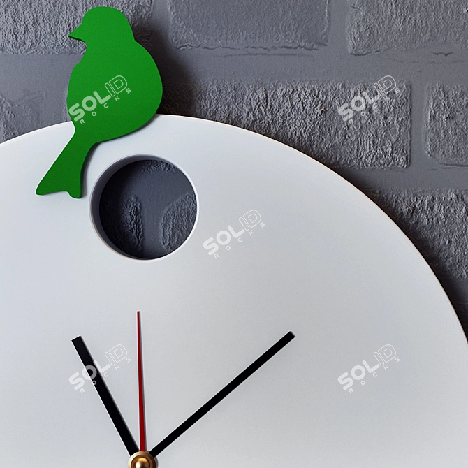 DidiArt "Kukushenok" Wall Clock 3D model image 3