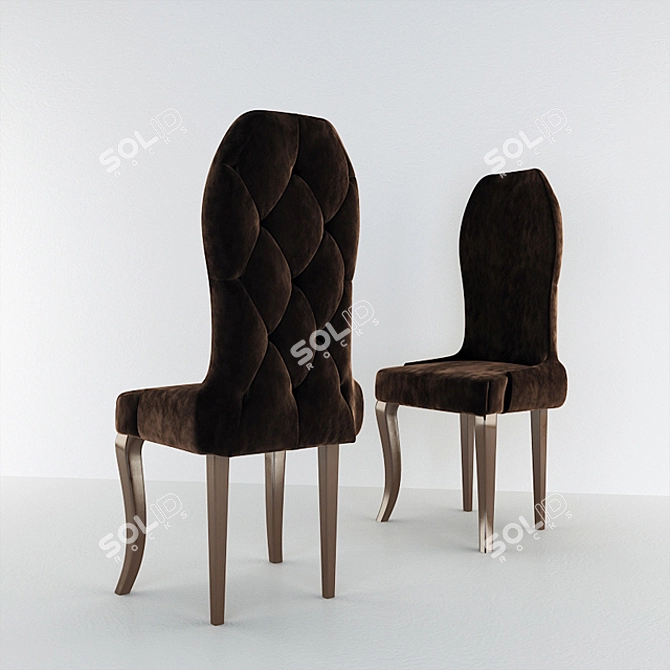 Title: Elegant Classic Chair 3D model image 1