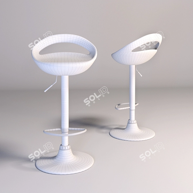 Modern Bar Stool: Versatile and Stylish 3D model image 2