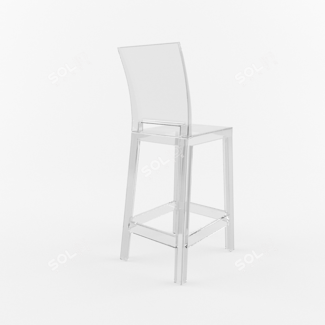 Crystal Clear Bar Stool | Philippe Starck | Kartell 3D model image 2