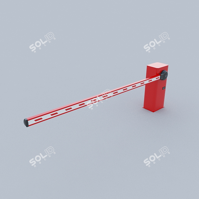 SmartPark Automatic Parking Barrier 3D model image 2