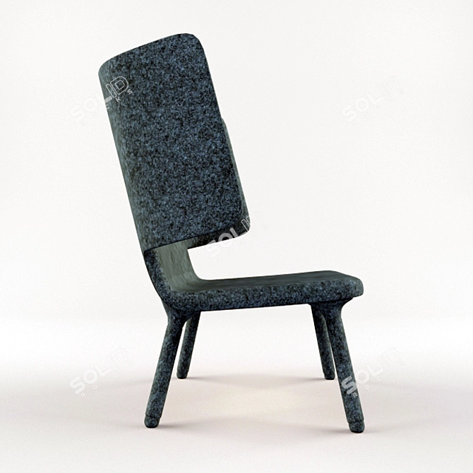 Valdemar Chair: Minimalist Comfort 3D model image 2