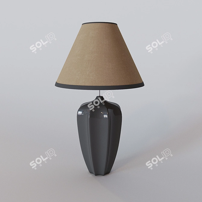 Modern Corona Pendant Light 3D model image 1