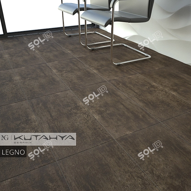 Kutahya Seramik Legno Collection: Elegant and Versatile Flooring 3D model image 2