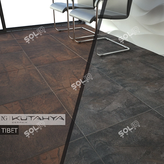 TIBET Collection: Beautiful and Durable Ceramic Tiles 3D model image 1