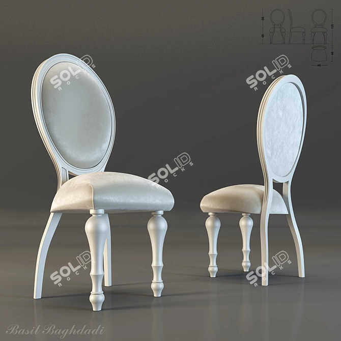 Contemporary Dining Room Set 3D model image 2