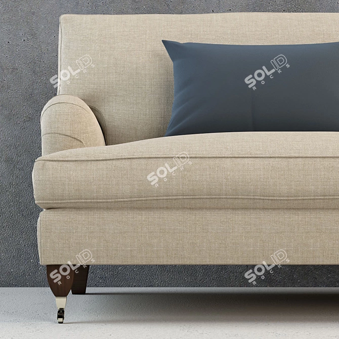 Elegant Daisy Sofa 3D model image 3