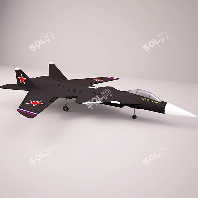 Revolutionary Su-47 "Berkut" Jet 3D model image 1