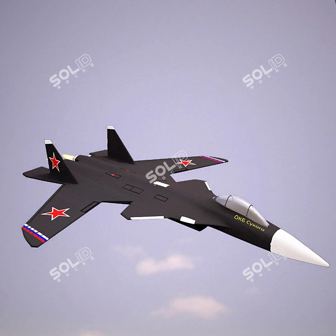 Revolutionary Su-47 "Berkut" Jet 3D model image 2